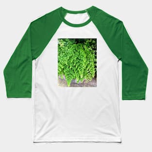 Green Maidenhair Fern For Gardeners Nature Lovers Baseball T-Shirt